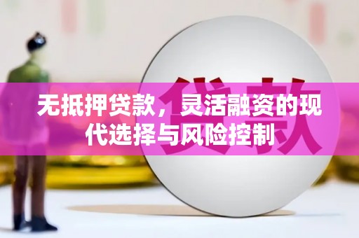 余杭无抵押贷款，灵活融资的现代选择与风险控制