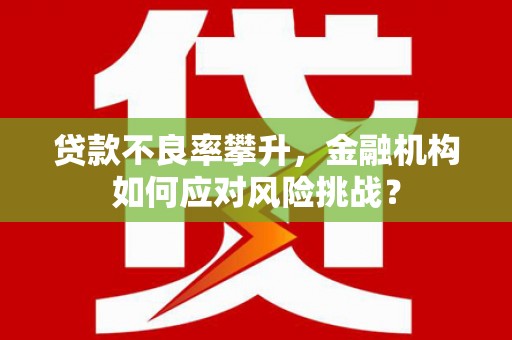 余杭贷款不良率攀升，金融机构如何应对风险挑战？
