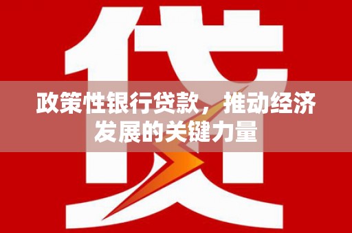 余杭政策性银行贷款，推动经济发展的关键力量